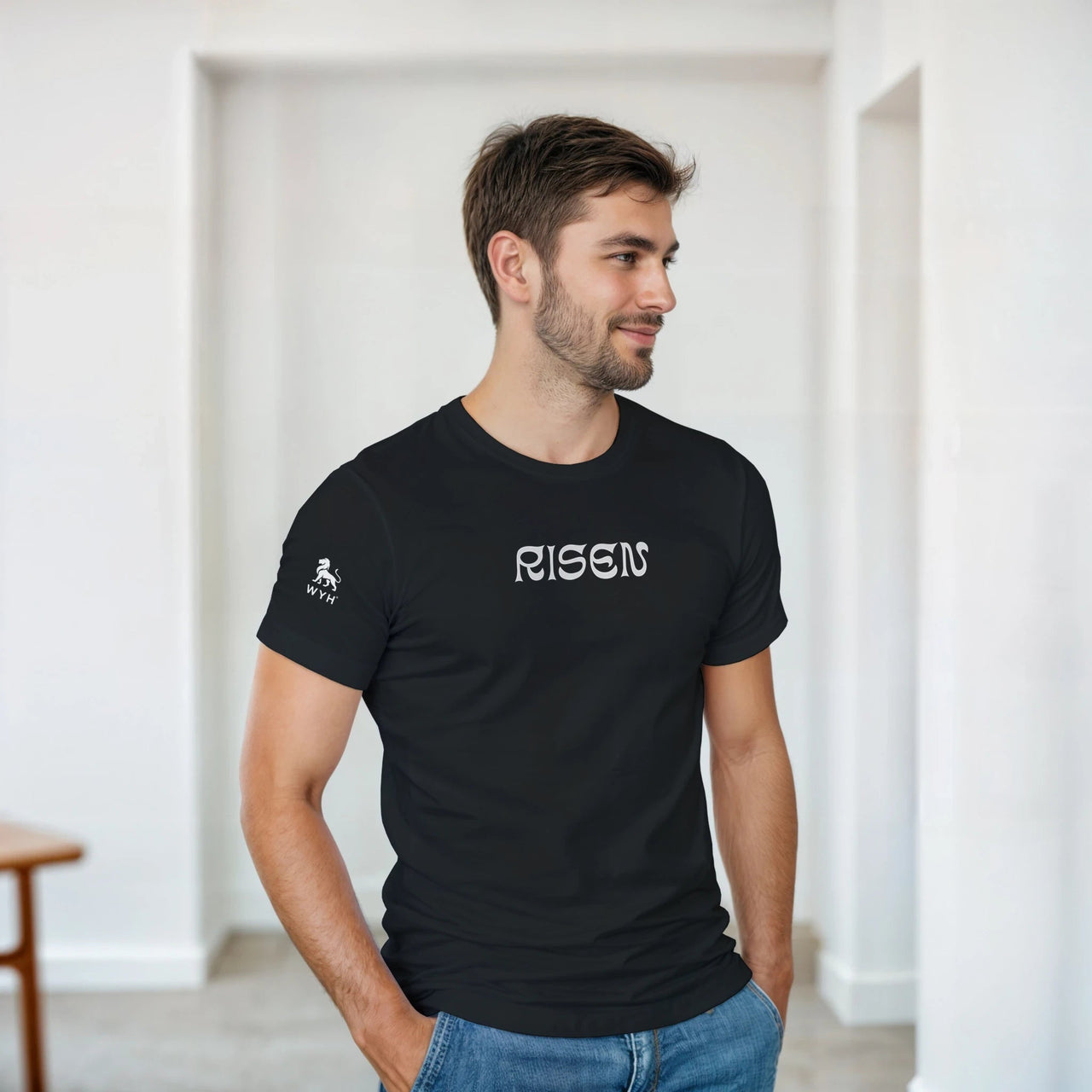 Risen Heavyweight Unisex Crewneck T-shirt | Gildan® 5000 - Wear Your Heart