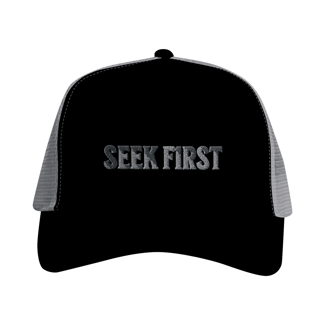 Seek F1rst Snapback Trucker | Matthew 6:33 Christian Cap | Wear Your Heart - Wear Your Heart