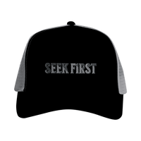 Seek F1rst Snapback Trucker | Matthew 6:33 Christian Cap | Wear Your Heart - Wear Your Heart