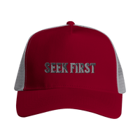 Seek F1rst Snapback Trucker | Matthew 6:33 Christian Cap | Wear Your Heart - Wear Your Heart