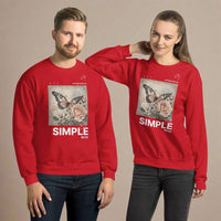 Simple Unisex Sweatshirt – My Peace Faith - Based Christian Apparel - Wear Your Heart