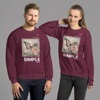 Simple Unisex Sweatshirt – My Peace Faith - Based Christian Apparel - Wear Your Heart