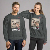 Simple Unisex Sweatshirt – My Peace Faith - Based Christian Apparel - Wear Your Heart