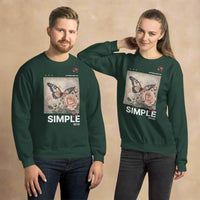 Simple Unisex Sweatshirt – My Peace Faith - Based Christian Apparel - Wear Your Heart