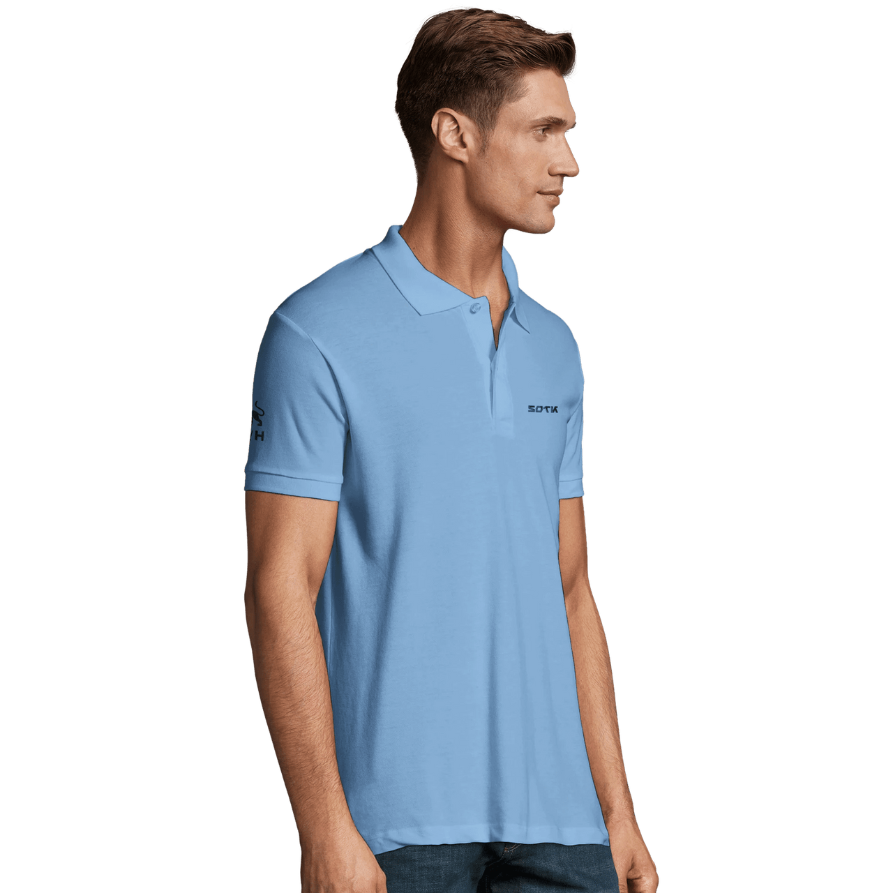 Son of the King SOTK Embroidered Men's Polo Shirt | Christian Faith Wear | Wear Your Heart - Wear Your Heart