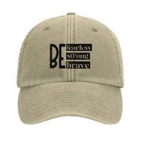Strong Brave Fearless Embroidered Cap | Christian Hat | Wear Your Heart - Wear Your Heart