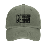 Strong Brave Fearless Embroidered Cap | Christian Hat | Wear Your Heart - Wear Your Heart