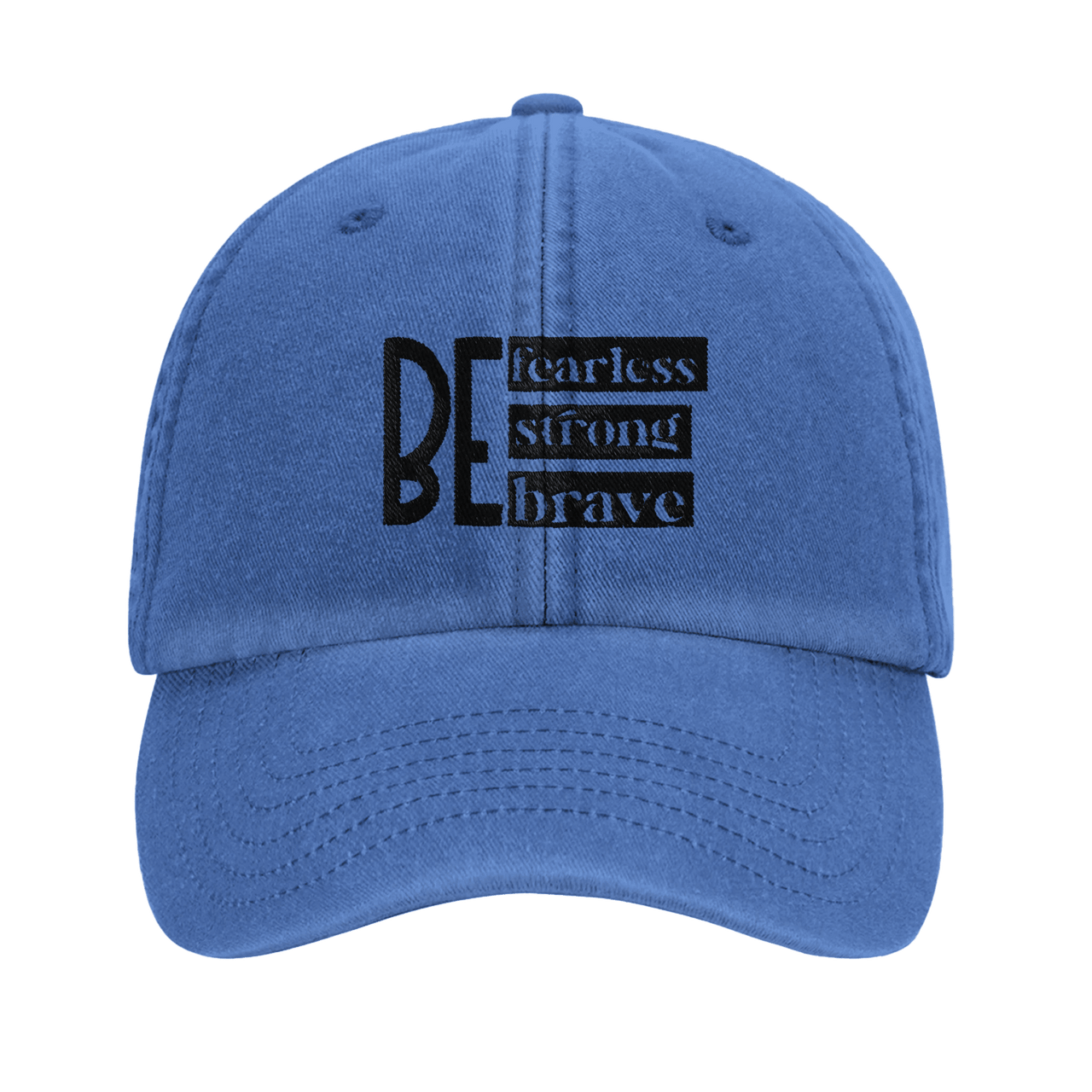 Strong Brave Fearless Embroidered Cap | Christian Hat | Wear Your Heart - Wear Your Heart