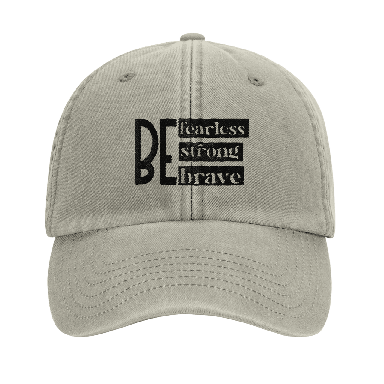 Strong Brave Fearless Embroidered Cap | Christian Hat | Wear Your Heart - Wear Your Heart