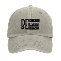 Strong Brave Fearless Embroidered Cap | Christian Hat | Wear Your Heart - Wear Your Heart