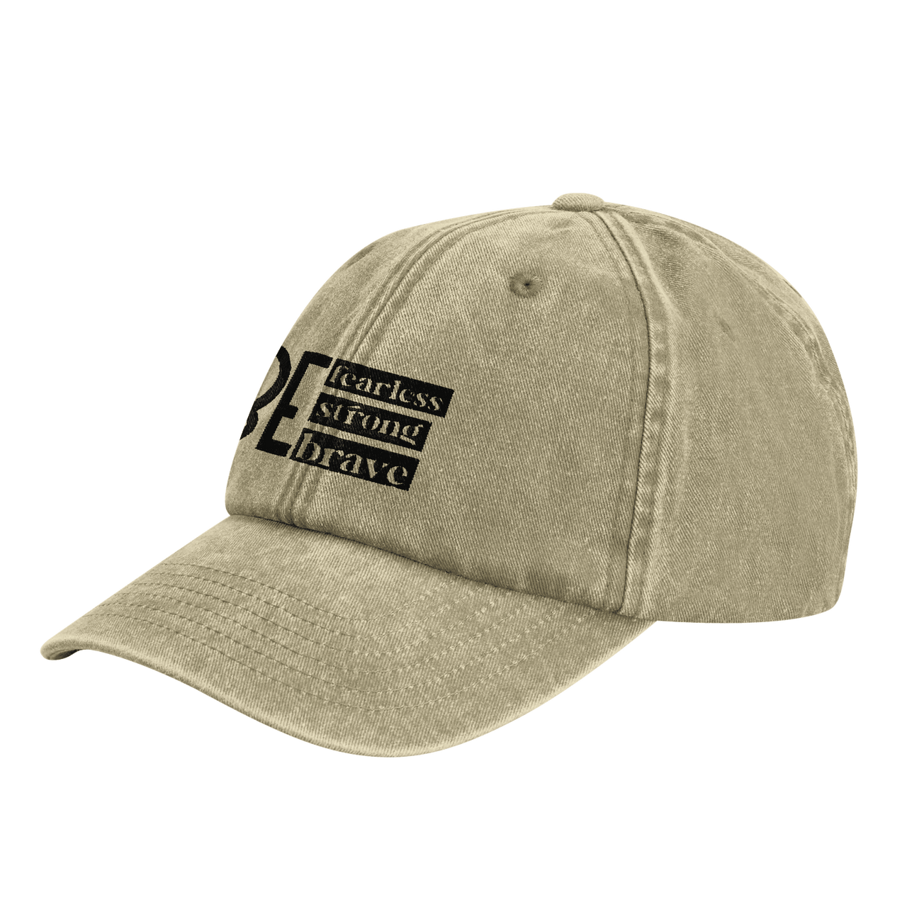Strong Brave Fearless Embroidered Cap | Christian Hat | Wear Your Heart - Wear Your Heart