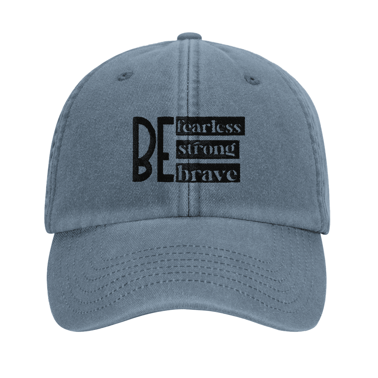 Strong Brave Fearless Embroidered Cap | Christian Hat | Wear Your Heart - Wear Your Heart