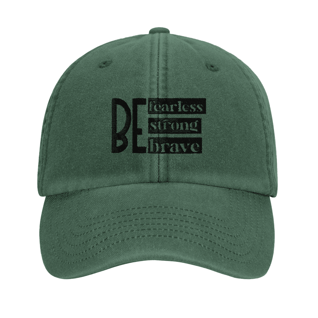 Strong Brave Fearless Embroidered Cap | Christian Hat | Wear Your Heart - Wear Your Heart