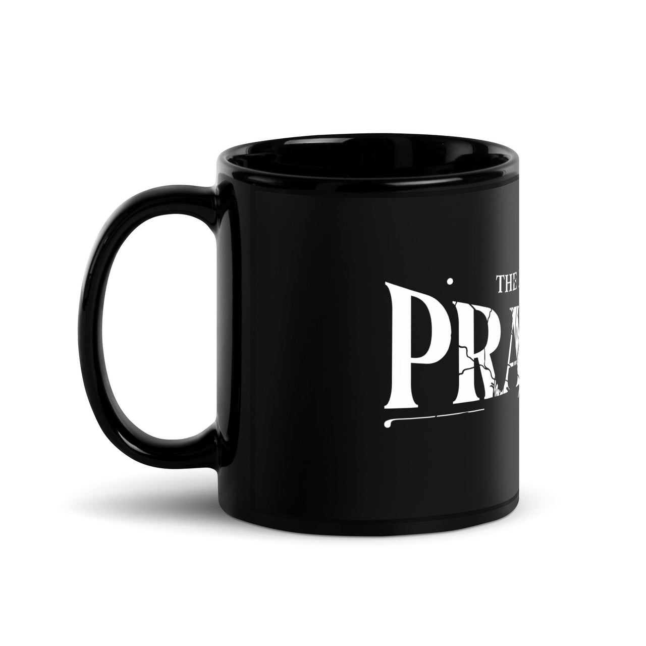 The Mug of a Praying Wife – Christian Black Glossy Mug for Women of Faith | WYH - Wear Your Heart