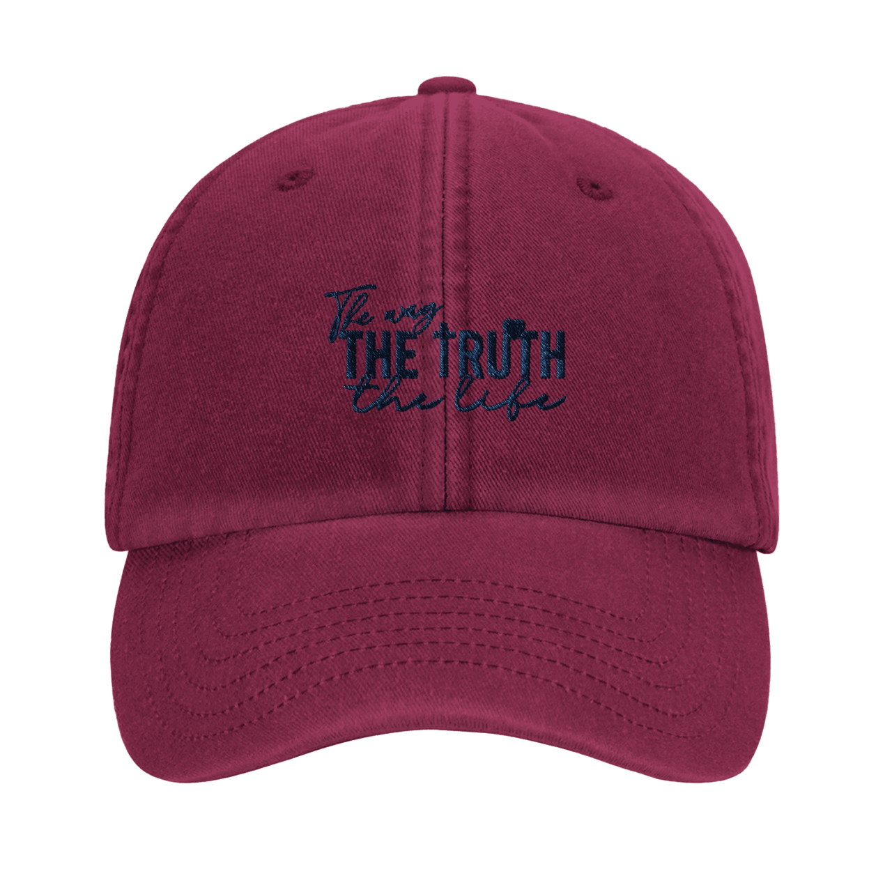 The Way The Truth The Life Embroidered Cap | John 14:6 | Wear Your Heart - Wear Your Heart