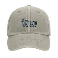 The Way The Truth The Life Embroidered Cap | John 14:6 | Wear Your Heart - Wear Your Heart
