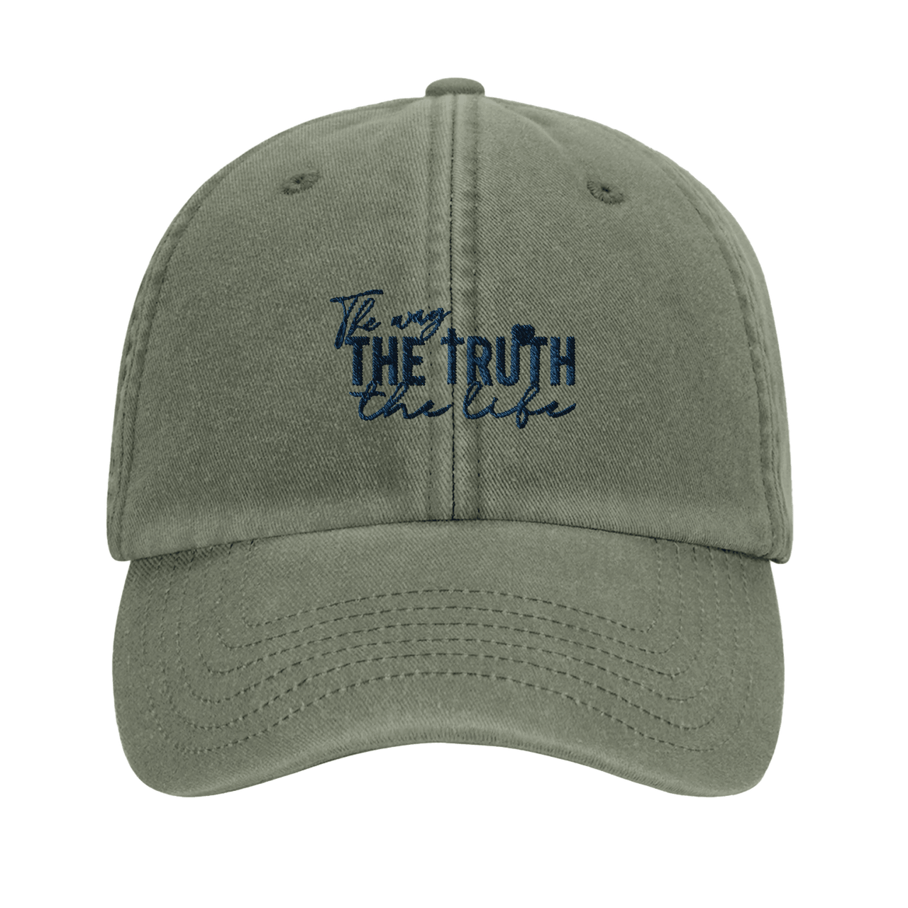 The Way The Truth The Life Embroidered Cap | John 14:6 | Wear Your Heart - Wear Your Heart