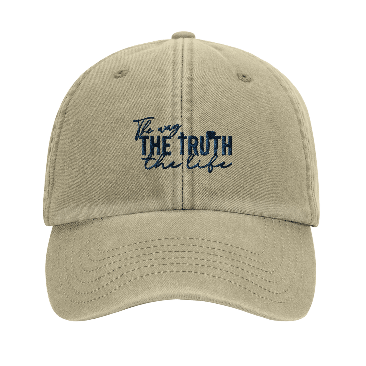 The Way The Truth The Life Embroidered Cap | John 14:6 | Wear Your Heart - Wear Your Heart