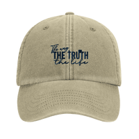 The Way The Truth The Life Embroidered Cap | John 14:6 | Wear Your Heart - Wear Your Heart