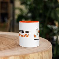 Too Blessed To Be Stressed Mug – Christian Humour Mug with Colour Inside | Faith Collection - Wear Your Heart