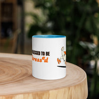 Too Blessed To Be Stressed Mug – Christian Humour Mug with Colour Inside | Faith Collection - Wear Your Heart