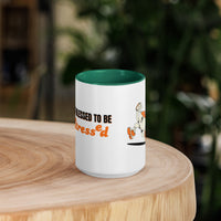 Too Blessed To Be Stressed Mug – Christian Humour Mug with Colour Inside | Faith Collection - Wear Your Heart