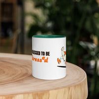 Too Blessed To Be Stressed Mug – Christian Humour Mug with Colour Inside | Faith Collection - Wear Your Heart