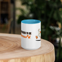 Too Blessed To Be Stressed Mug – Christian Humour Mug with Colour Inside | Faith Collection - Wear Your Heart