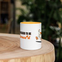 Too Blessed To Be Stressed Mug – Christian Humour Mug with Colour Inside | Faith Collection - Wear Your Heart