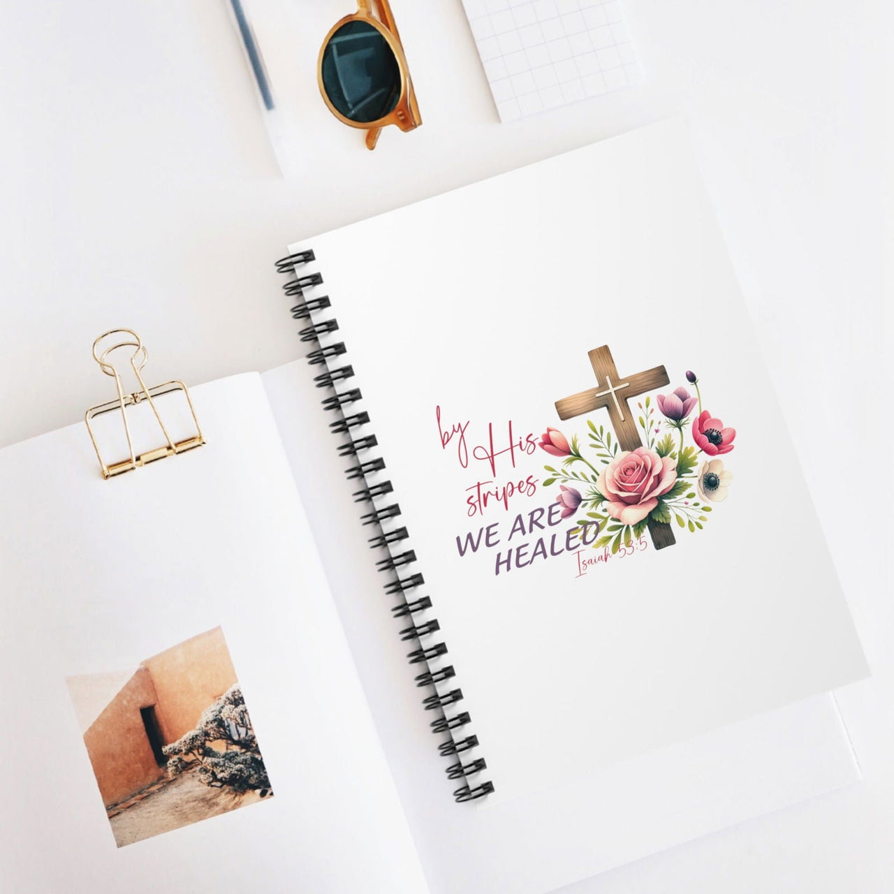 We Are Healed Spiral Notebook - Wear Your Heart