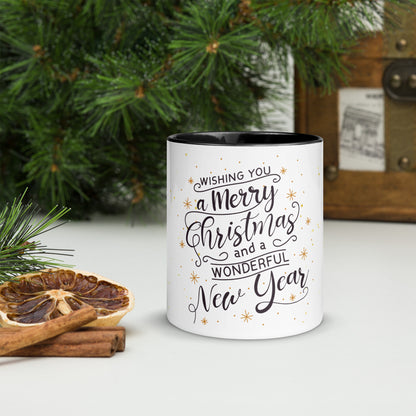 Merry Christmas and Happy New Year Mug – Colour Inside