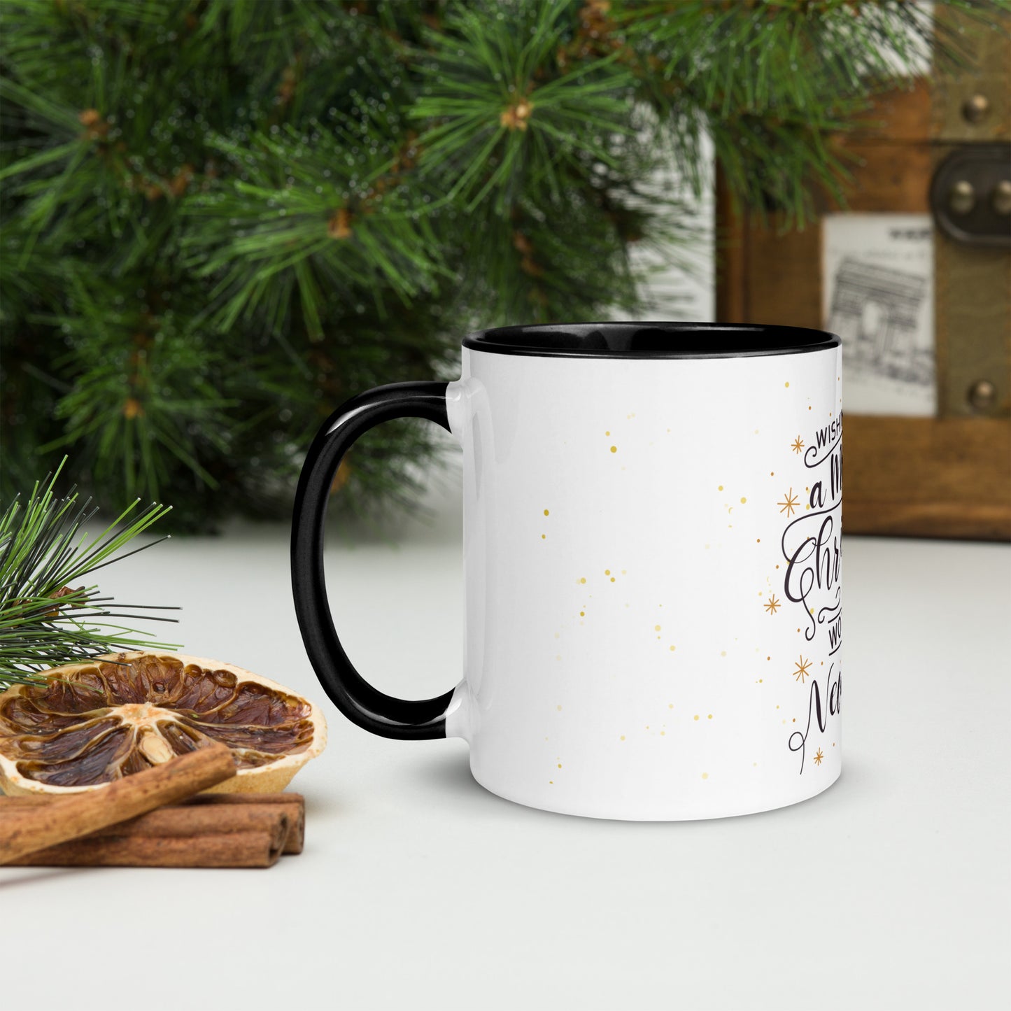 Merry Christmas and Happy New Year Mug – Colour Inside