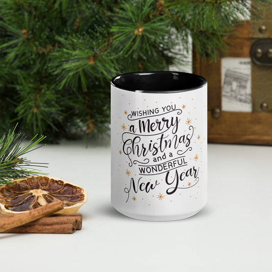 Merry Christmas and Happy New Year Mug – Colour Inside