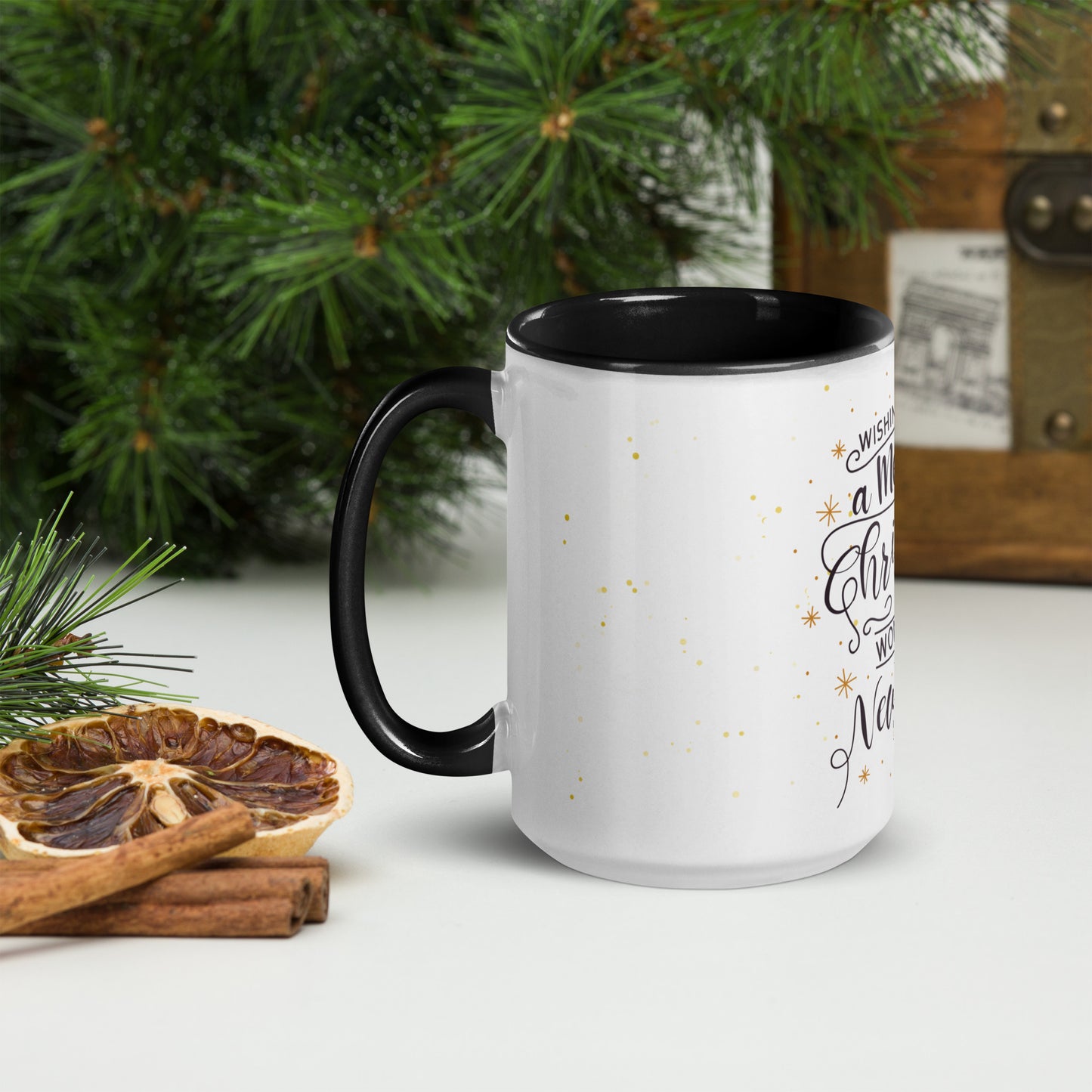 Merry Christmas and Happy New Year Mug – Colour Inside