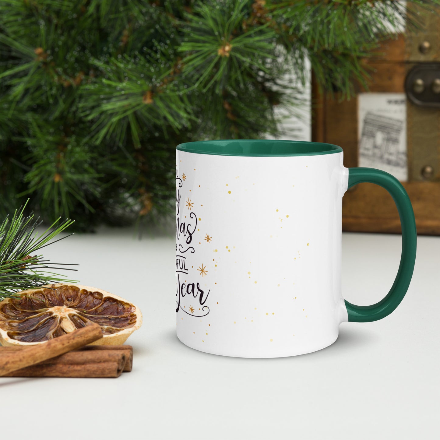 Merry Christmas and Happy New Year Mug – Colour Inside