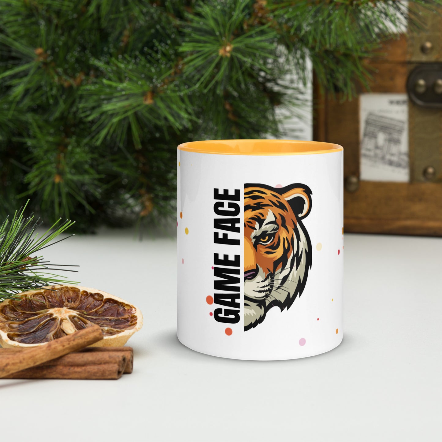 Game Face Mug with Colour Inside – Bold & Fun Coffee Mug