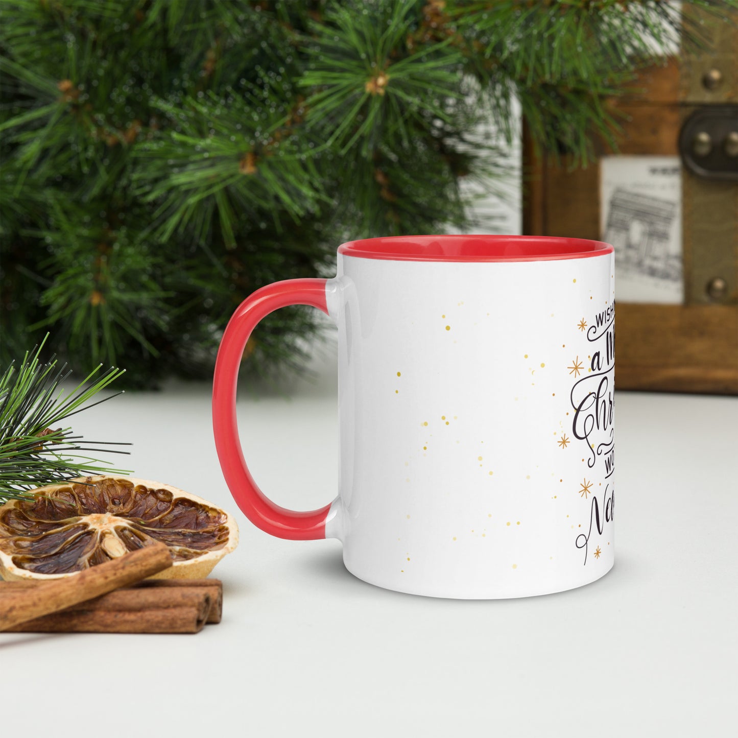 Merry Christmas and Happy New Year Mug – Colour Inside