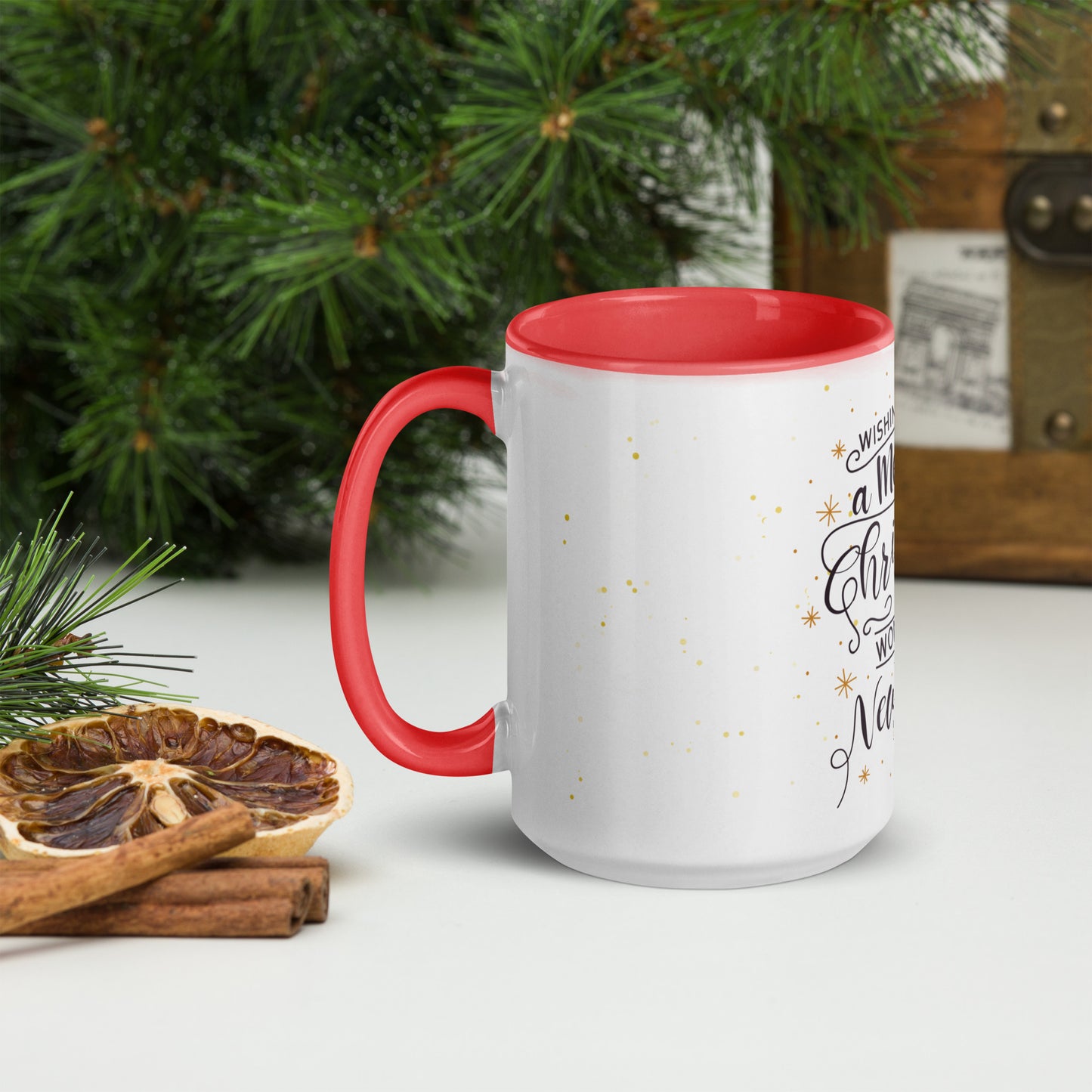 Merry Christmas and Happy New Year Mug – Colour Inside