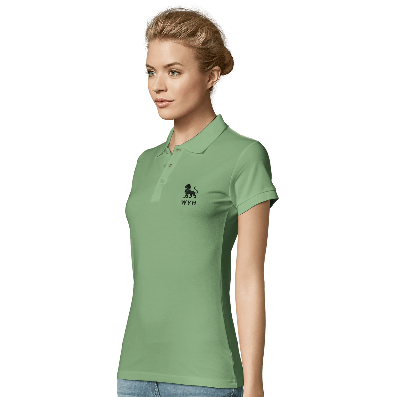 WYH Lion of Judah Women's Polo Shirt | Christian Faith Wear | Wear Your Heart - Wear Your Heart