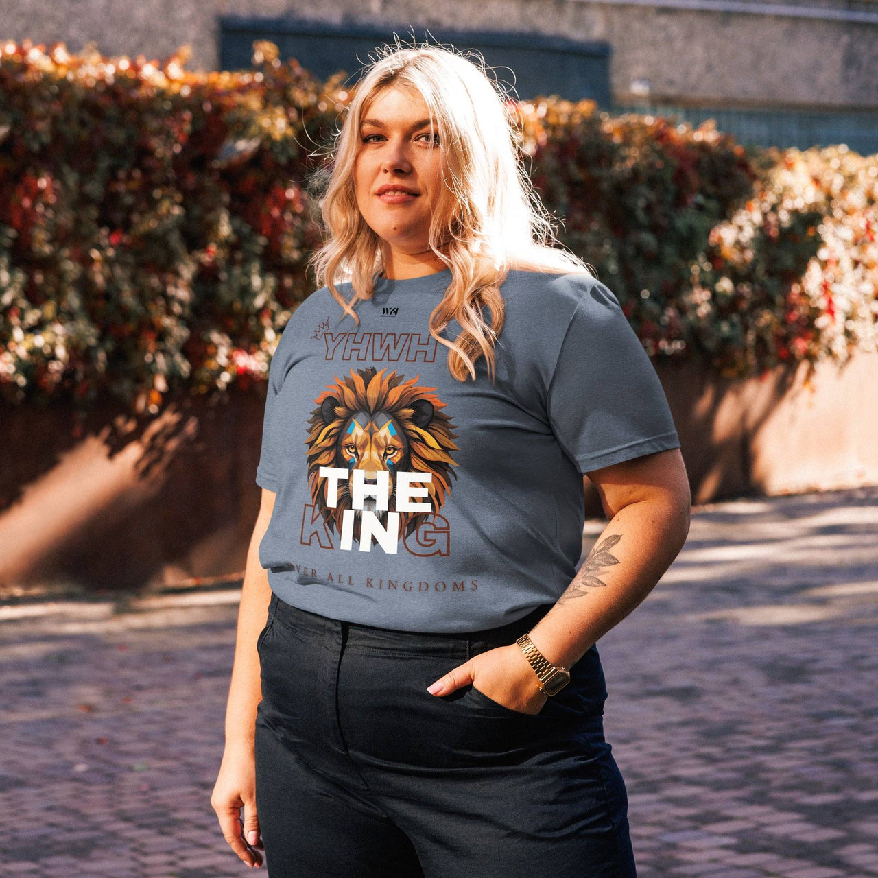 YHWH The King – Organic Christian T-Shirt | Unisex Faith Tee - Wear Your Heart