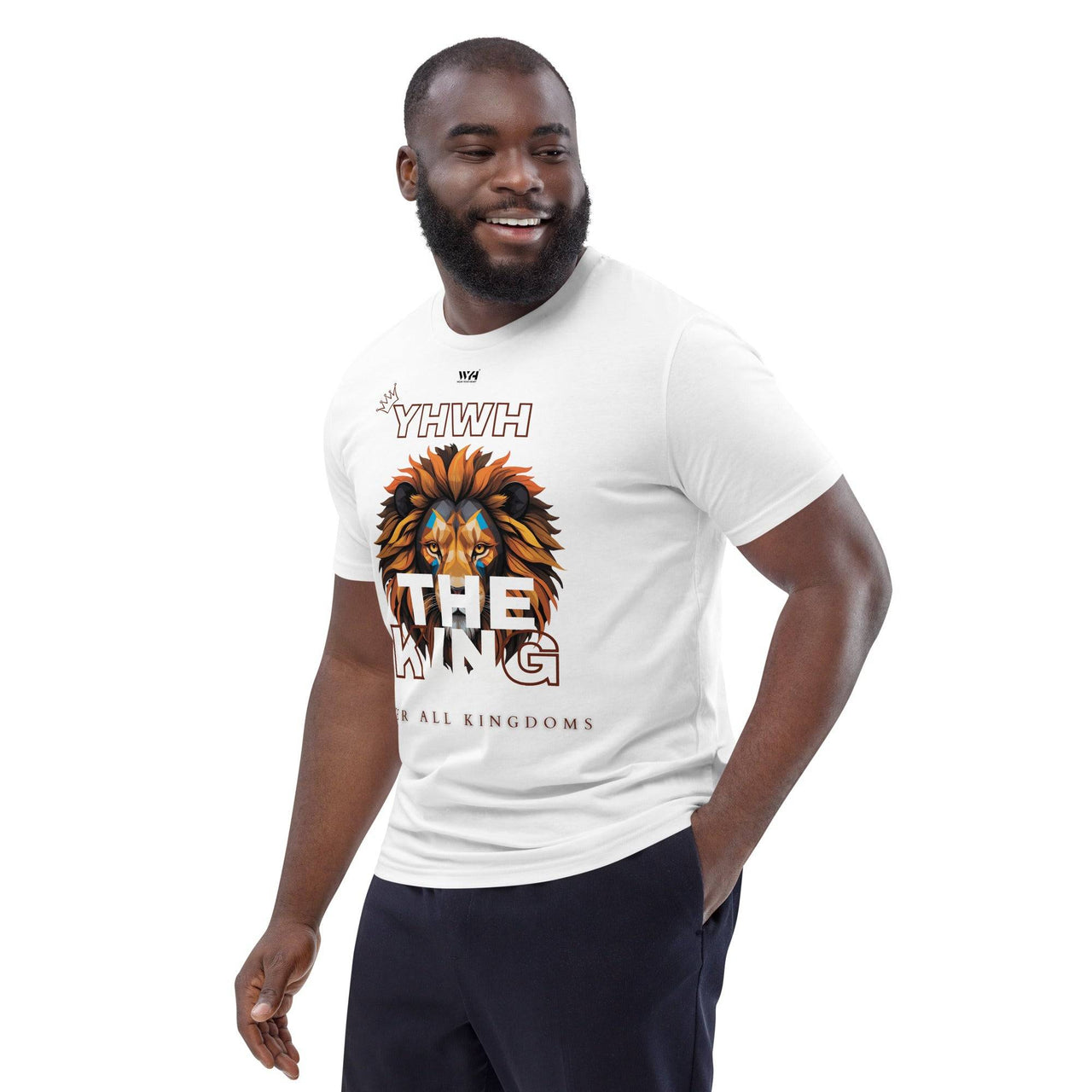 YHWH The King – Organic Christian T-Shirt | Unisex Faith Tee - Wear Your Heart